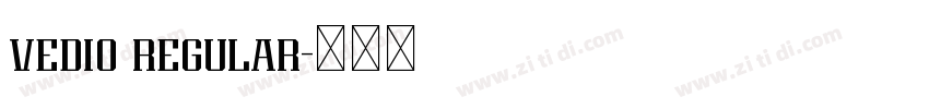 vedio regular字体转换 vedio regular字体转换
